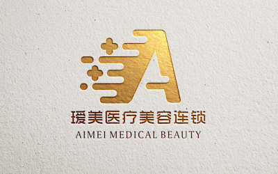 瑷美医疗美容连锁机构logo设计
