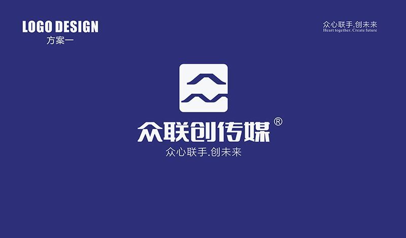 众联创传媒公司品牌logo设计图2