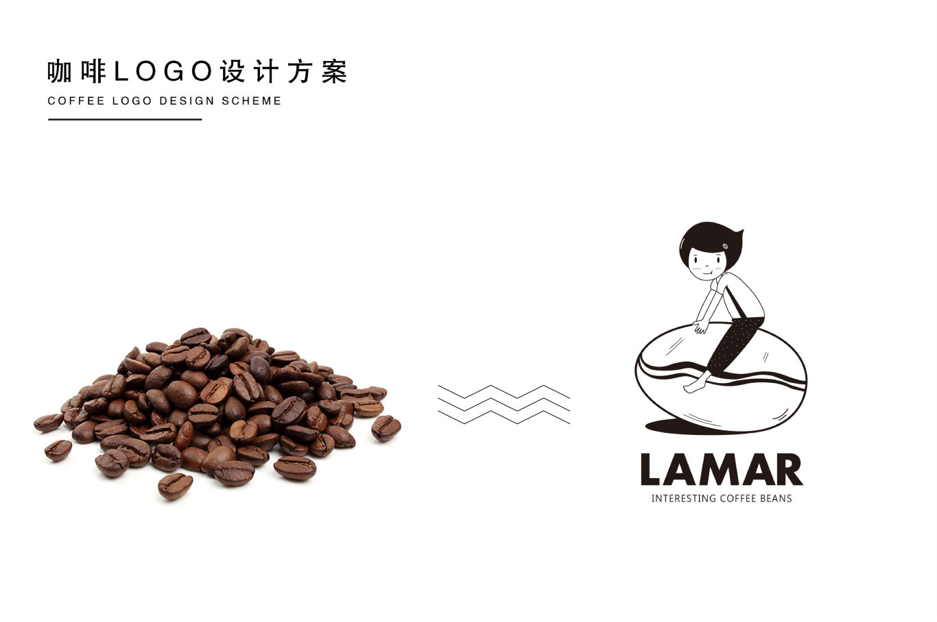 咖啡手繪LOGO設計圖0