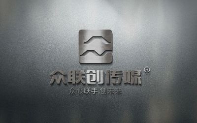 眾聯創傳媒公司品牌logo設計