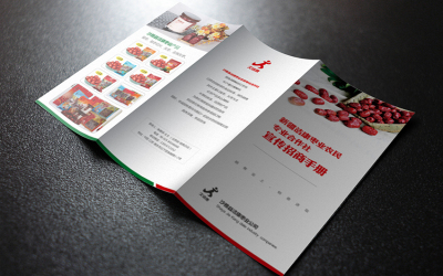 东营折页设计画册宣传物料设计 农产品折页设计