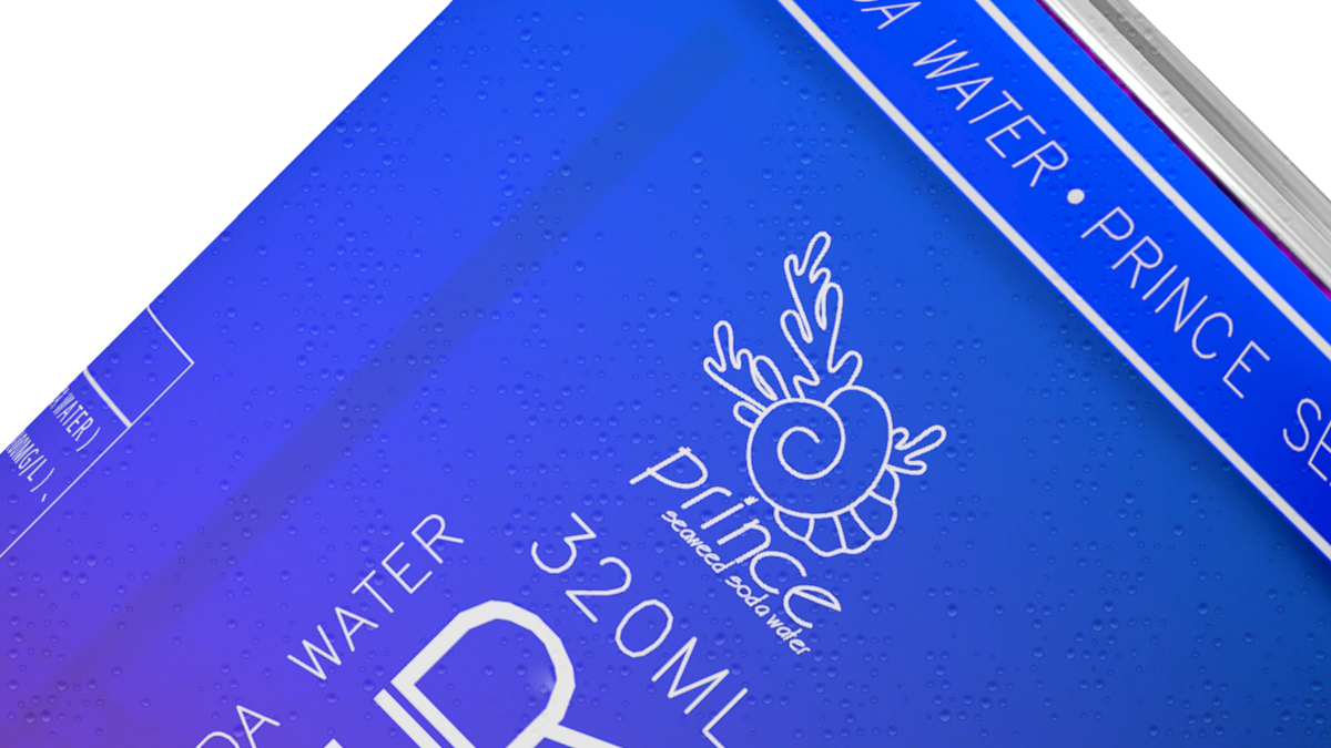 王子海藻蘇打水品牌包裝&LOGO設計案例圖2