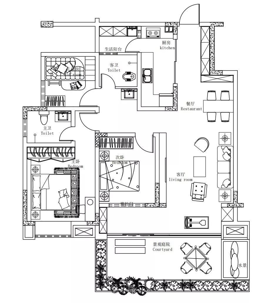 水晶郦城住宅空间设计图8