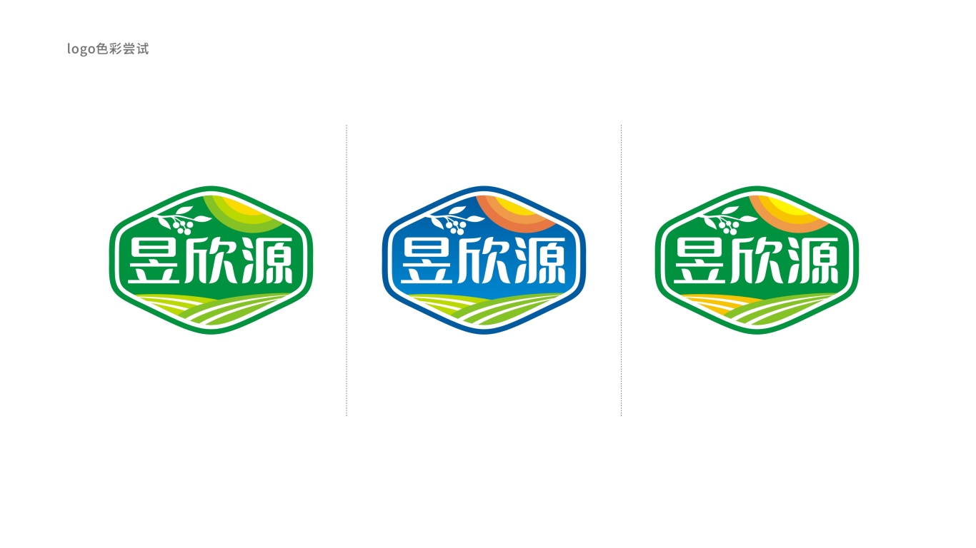 昱欣源农副产品品牌logo设计