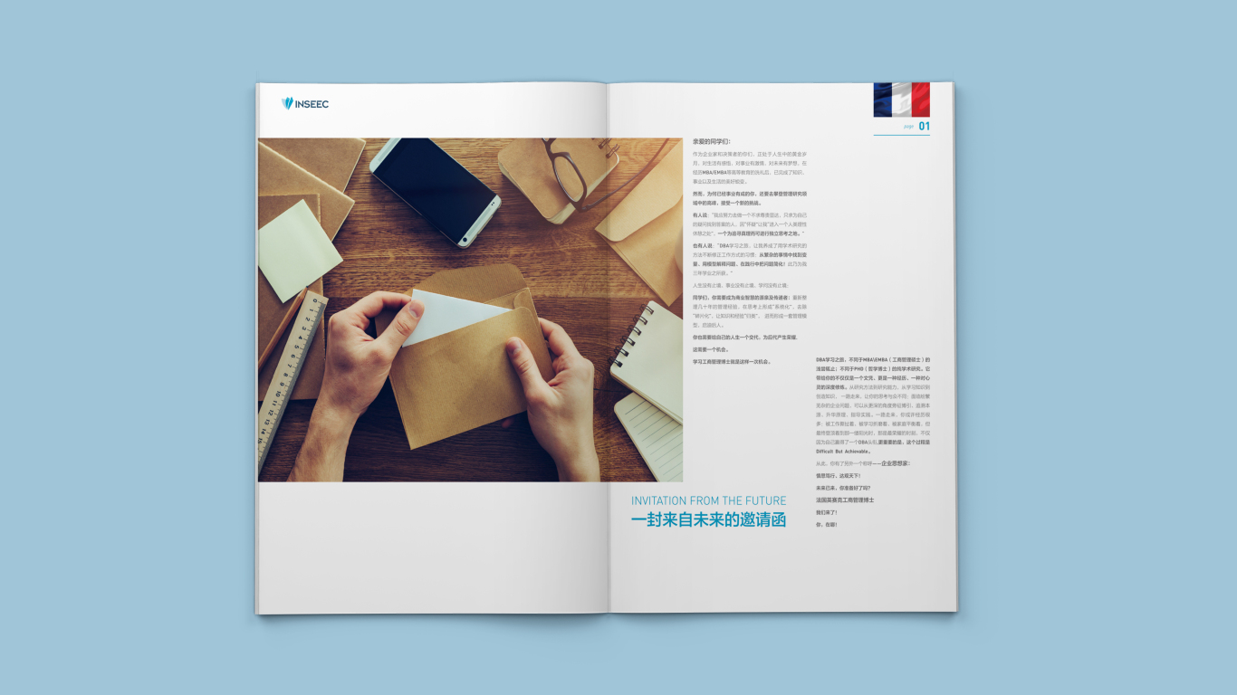 法国DBA工商管理博士学位项目画册设计图1