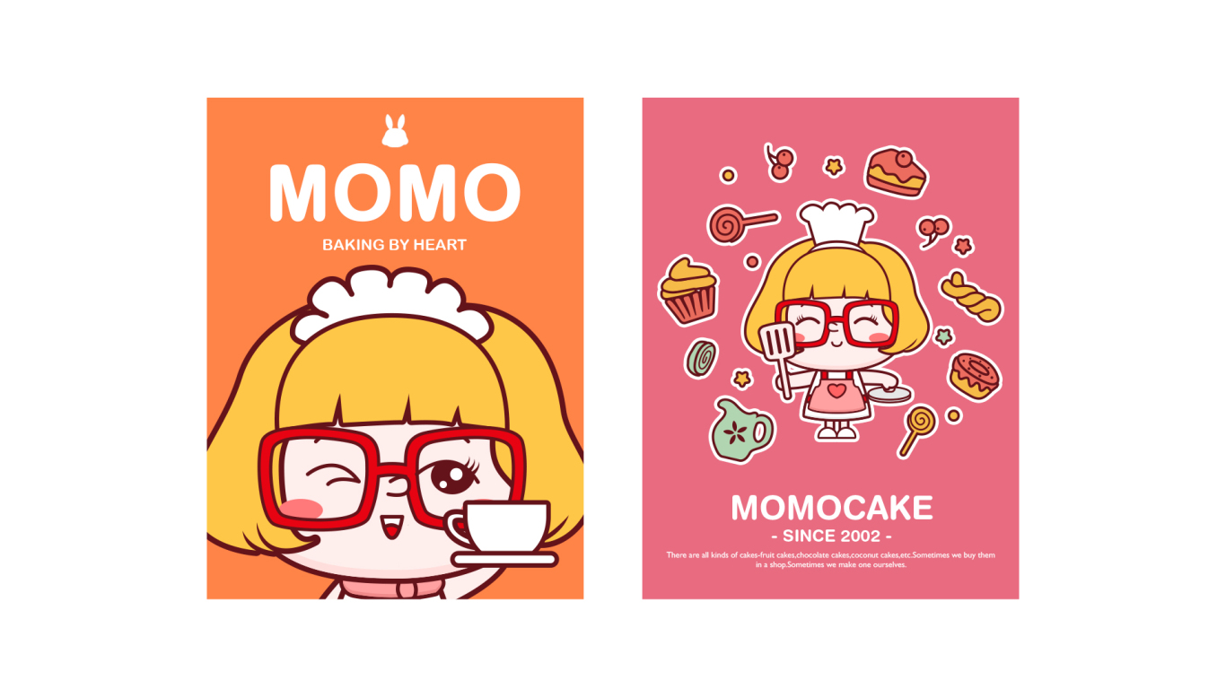 MOMOCAKE甜品店品牌設計圖8