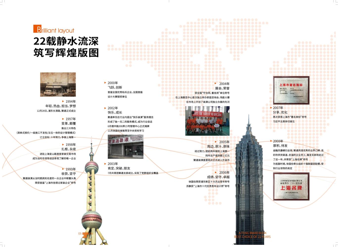 上海聚通装饰集团宣传手册设计图2