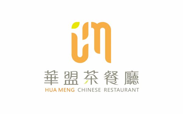 華盟中餐廳餐飲logo設計