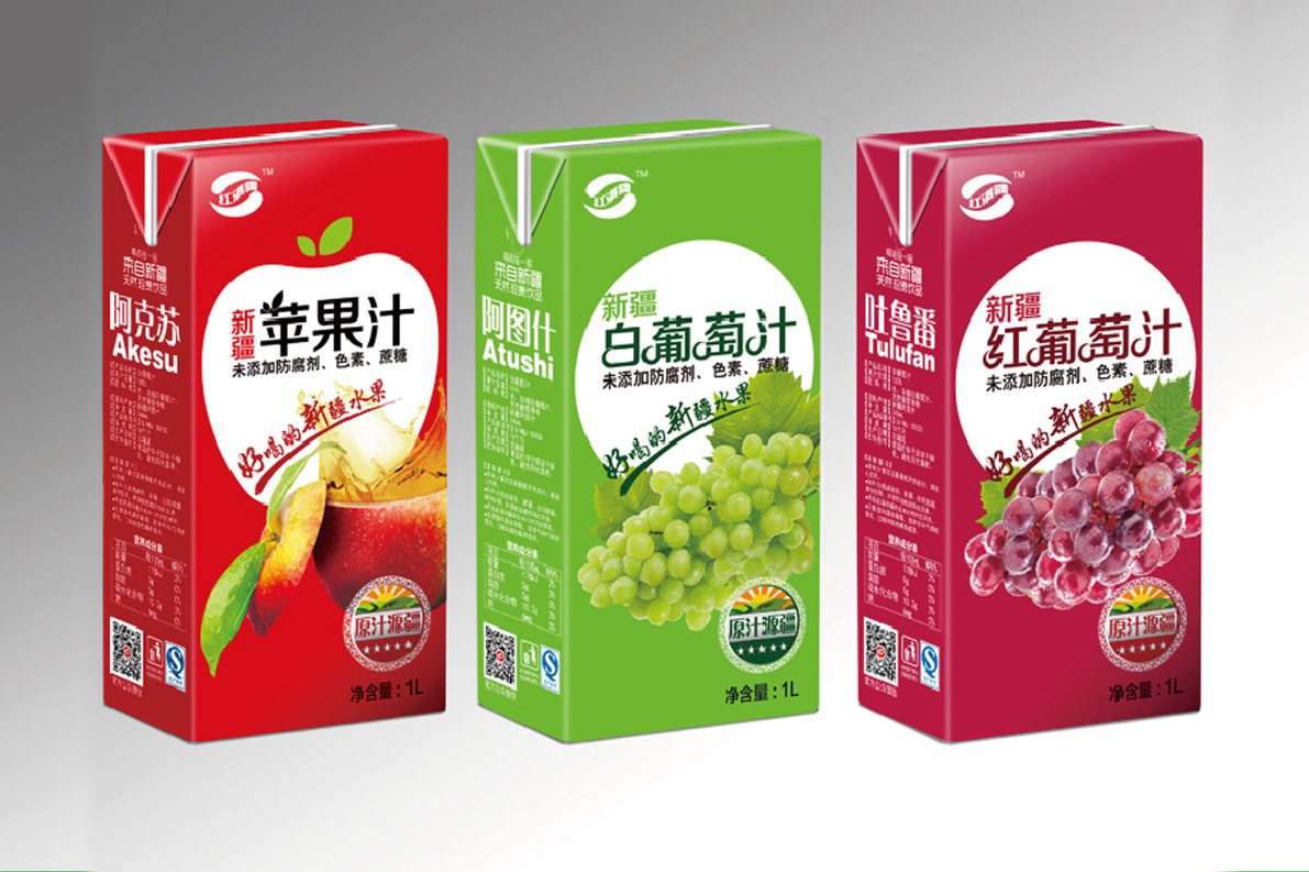 新疆紅滿疆果汁飲料系列包裝設計圖4