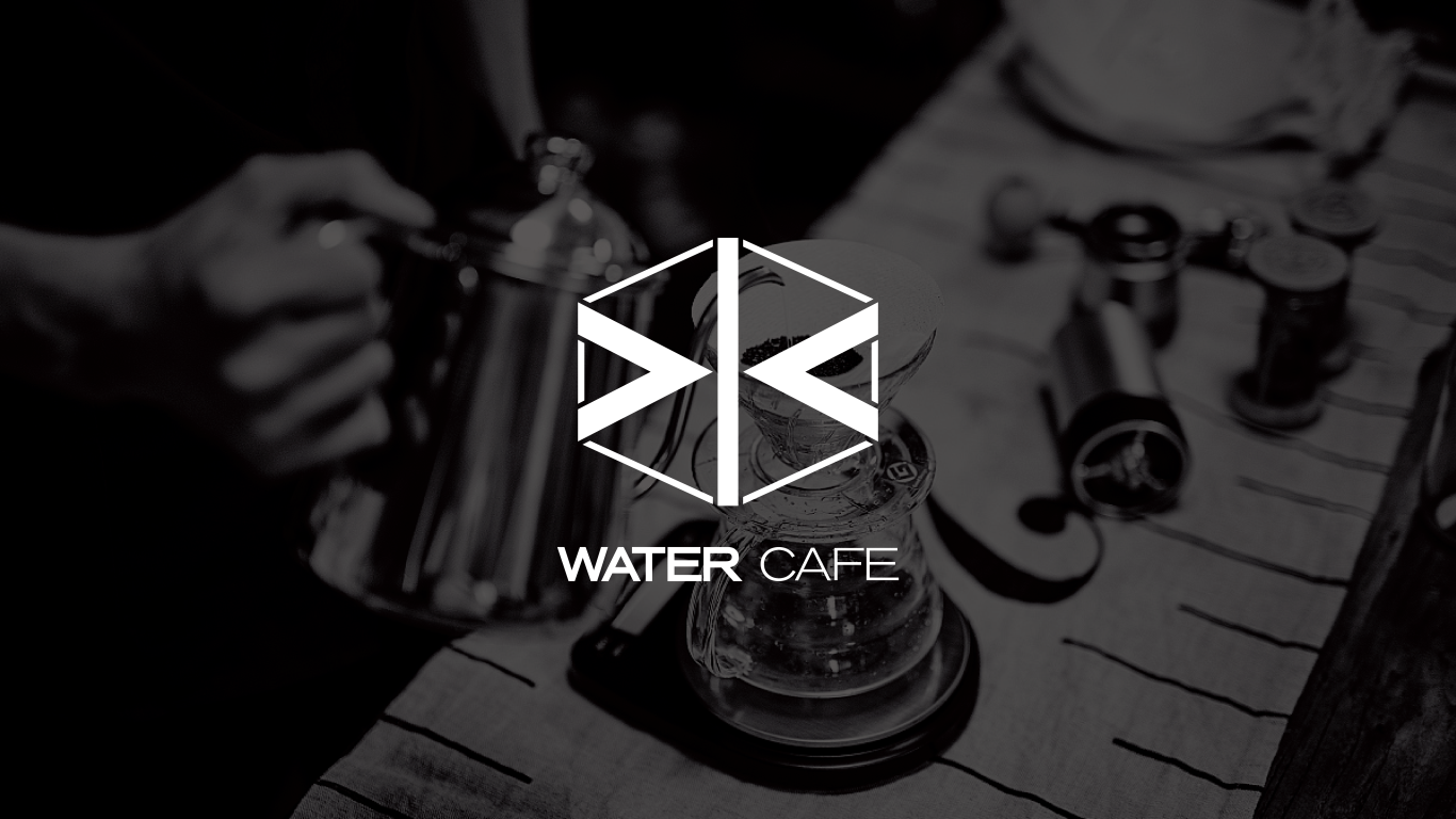 Water cafe 咖啡店品牌LOGO设计图1