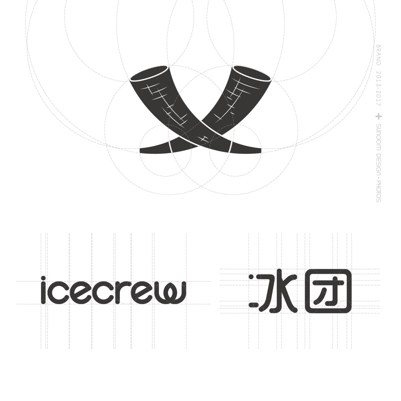 ICECREW冰淇淋品牌LOGO设计图1