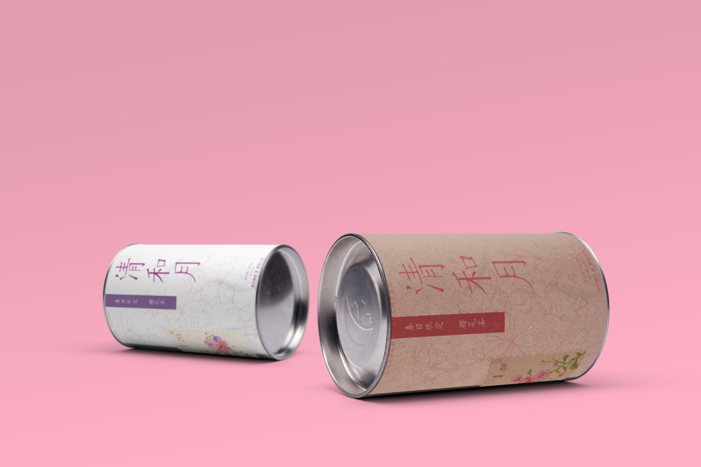 “清和月”樱花系列产品包装（食品、酒水、花茶、果酱等）--设计师原创品牌图12