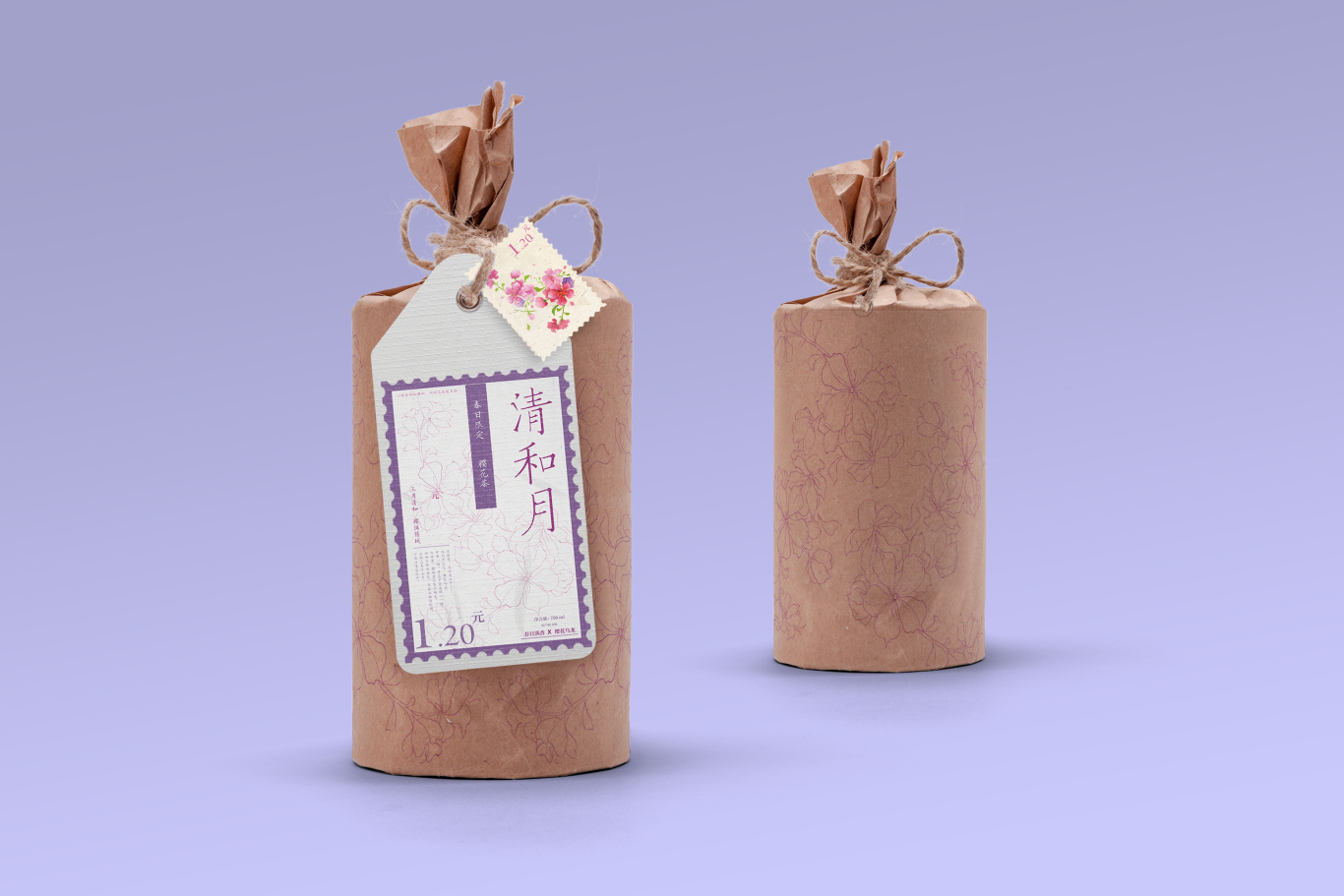 “清和月”樱花系列产品包装（食品、酒水、花茶、果酱等）--设计师原创品牌图11