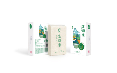 江津儲糧集團富硒米包裝設計-米粒版