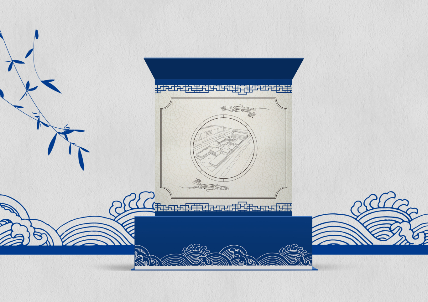 青花瓷月饼礼盒图1