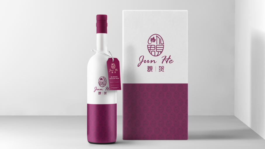 覠贺国产红酒品牌LOGO设计中标图3