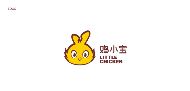 鸡小宝湖南米粉品牌LOGO吉祥物设计