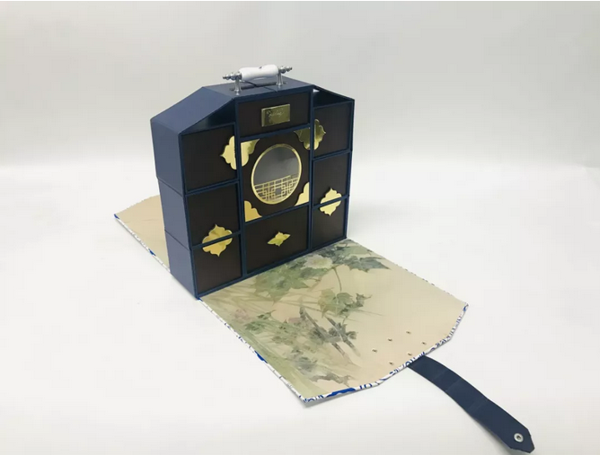 青花瓷月饼盒包装设计图0