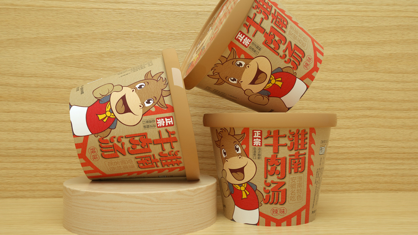 淮南牛肉汤包装设计/速食包装设计图2