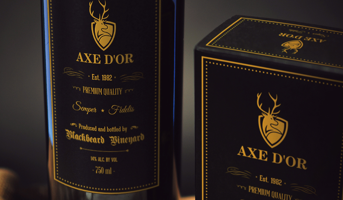 AXE红酒品牌logo设计图3