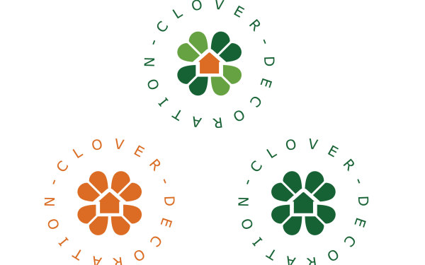 四叶草装饰logo设计