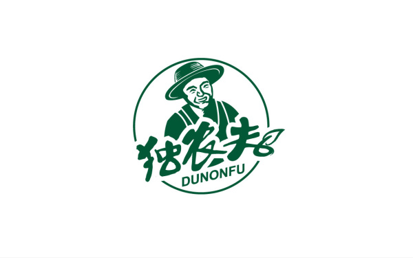 独农夫健康农产品Logo商标设计
