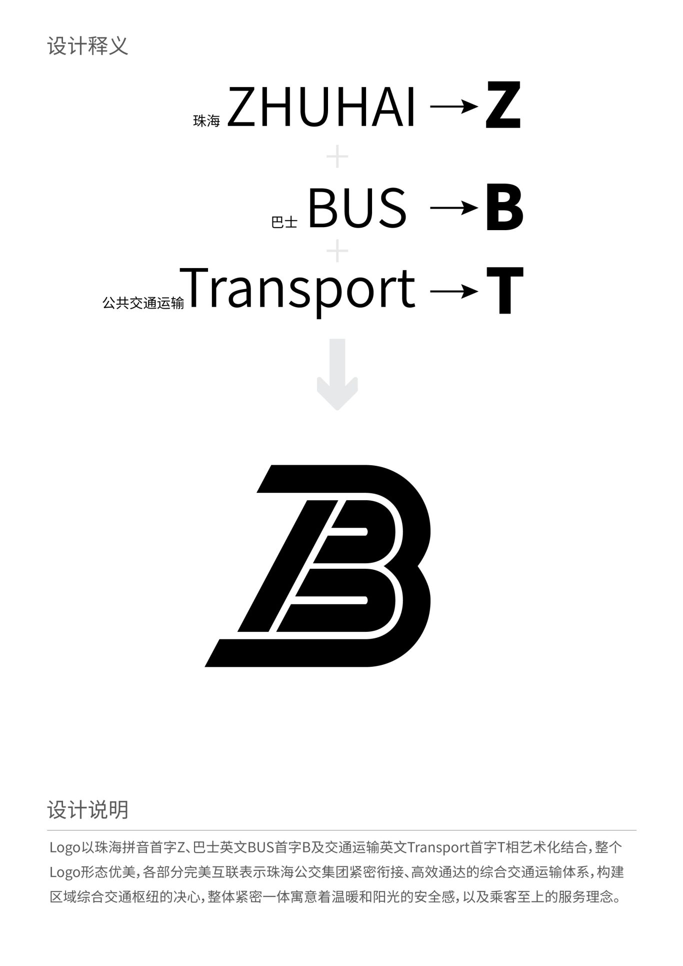 珠海公交巴士logo設計圖1