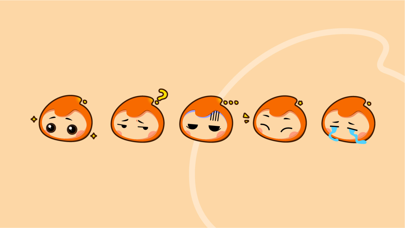 橙子吉祥物设计图2