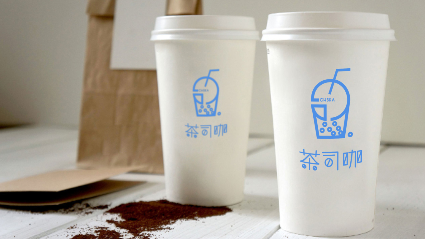 茶司咖奶茶店品牌logo设计图5