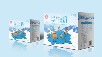 维维天山雪牛奶包装设计