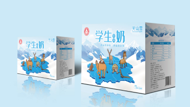 维维天山雪牛奶包装设计