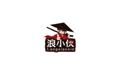 浪小侠logo设计 休闲食品