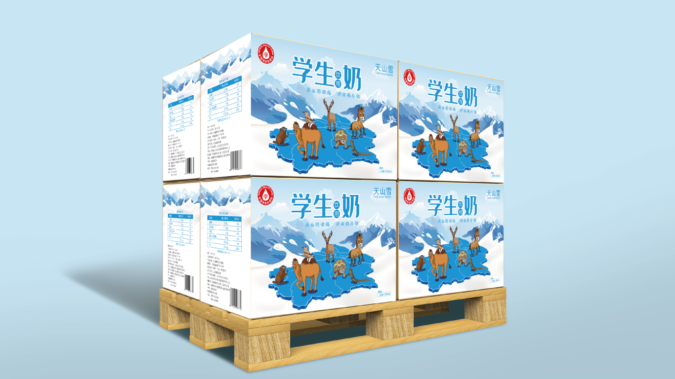 维维天山雪牛奶包装设计中标图7