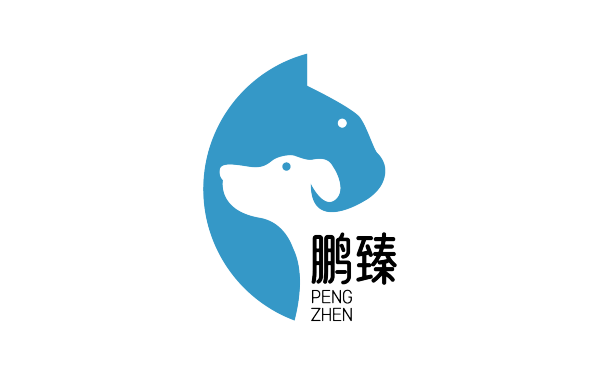 鹏臻宠物logo设计