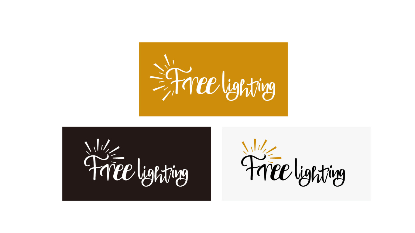 Free Lighting 品牌logo设计第二稿图3
