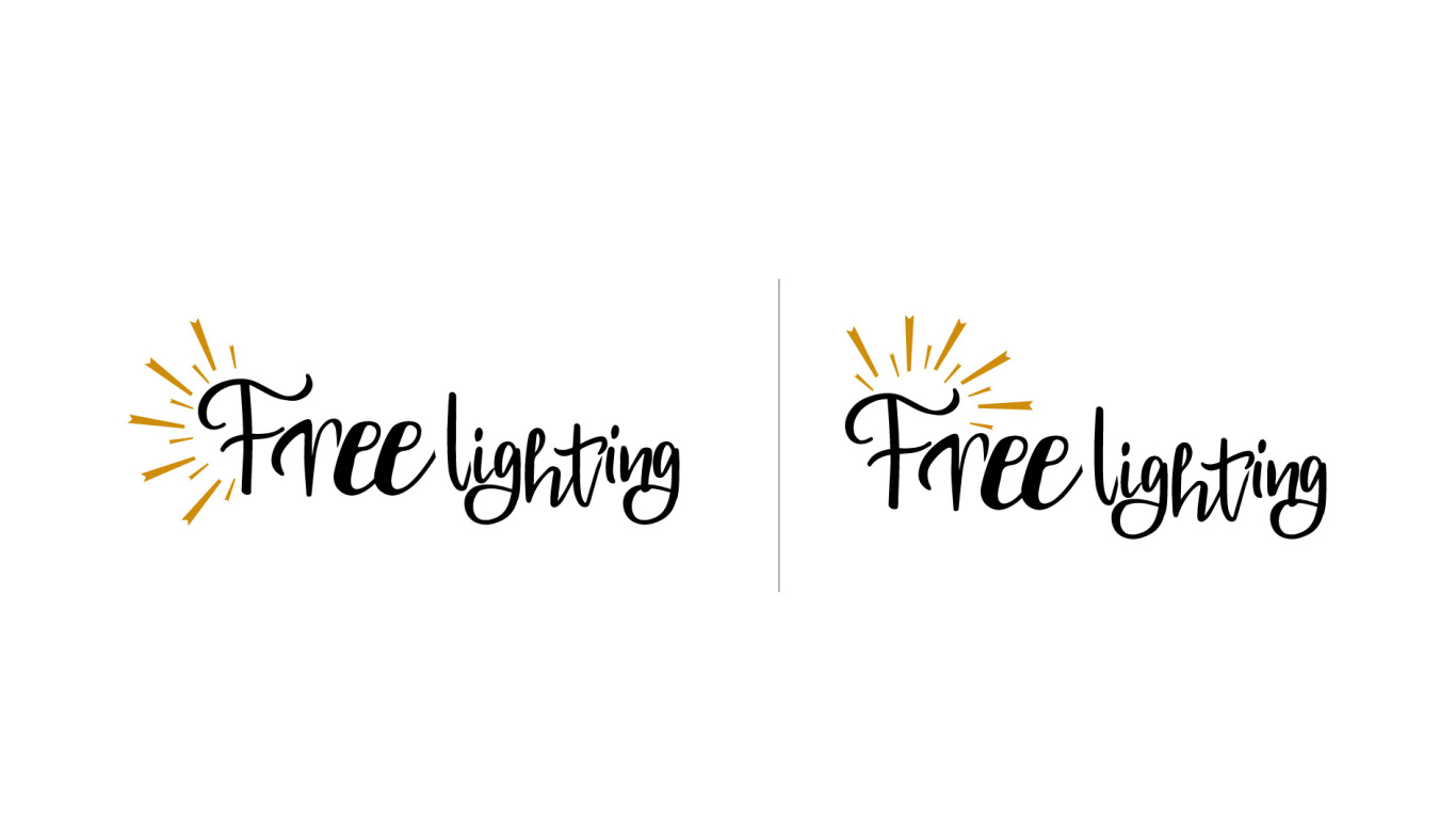 Free Lighting 品牌logo设计第二稿图2