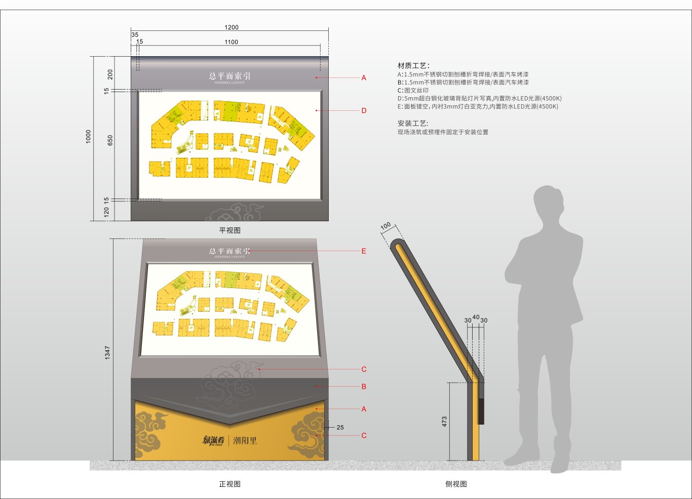 商业综合体标识导视系统设计-绿滋肴·潮阳里图0