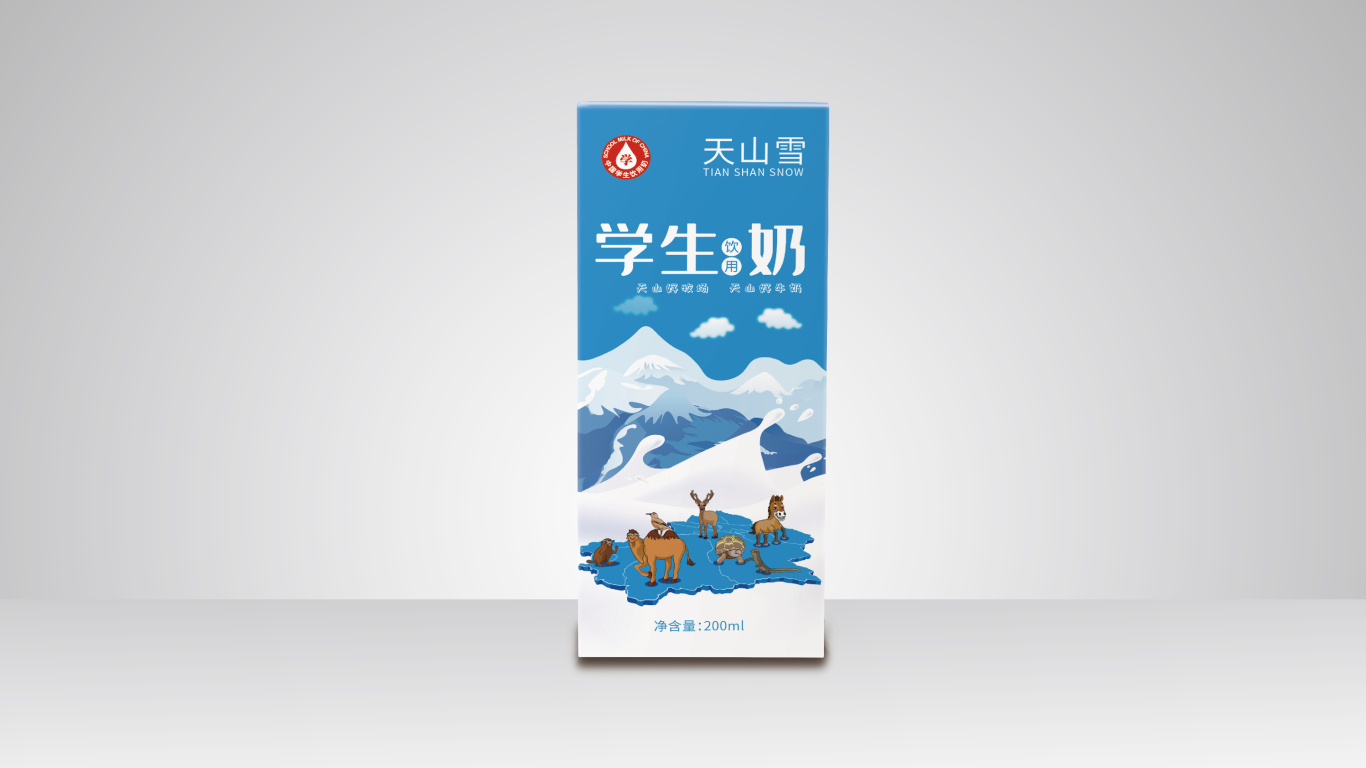 维维天山雪学生奶品牌包装延展设计中标图7