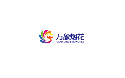 万象烟花 logo/vi/导视系统