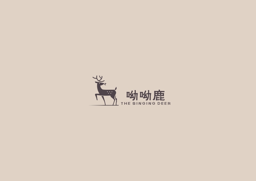 餐厅logo设计呦呦鹿logo图2