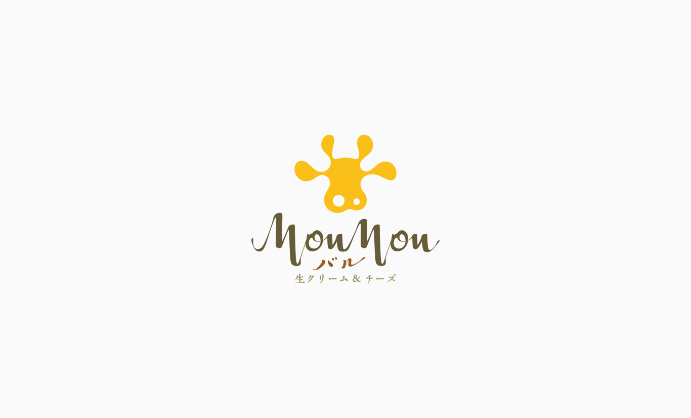 MouMouバル日式奶油起司主题餐厅logo设计图1