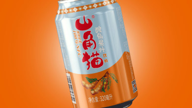 山角猫酸角果汁饮品包装设计