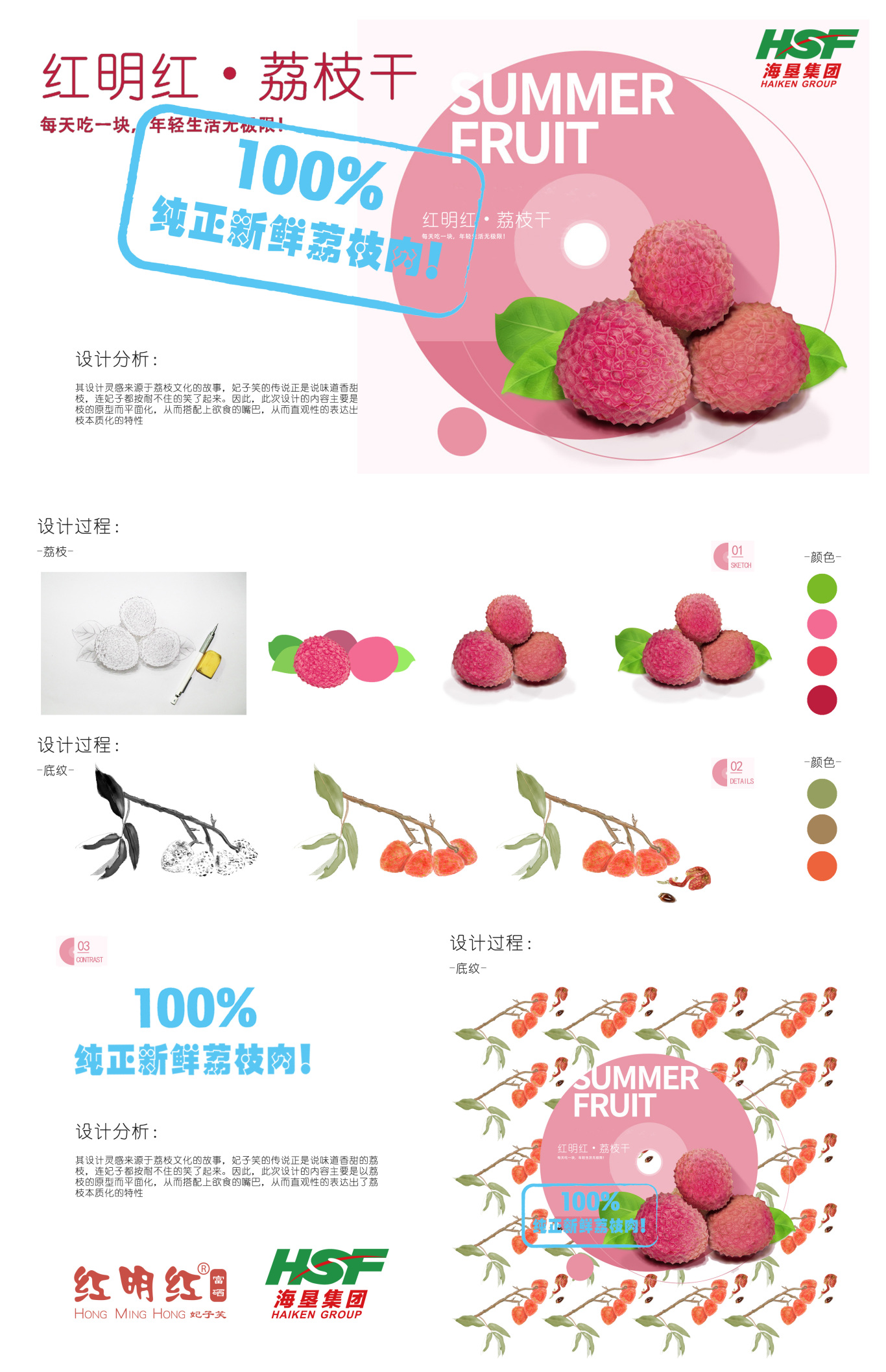 红明红荔枝糖品牌包装设计图0