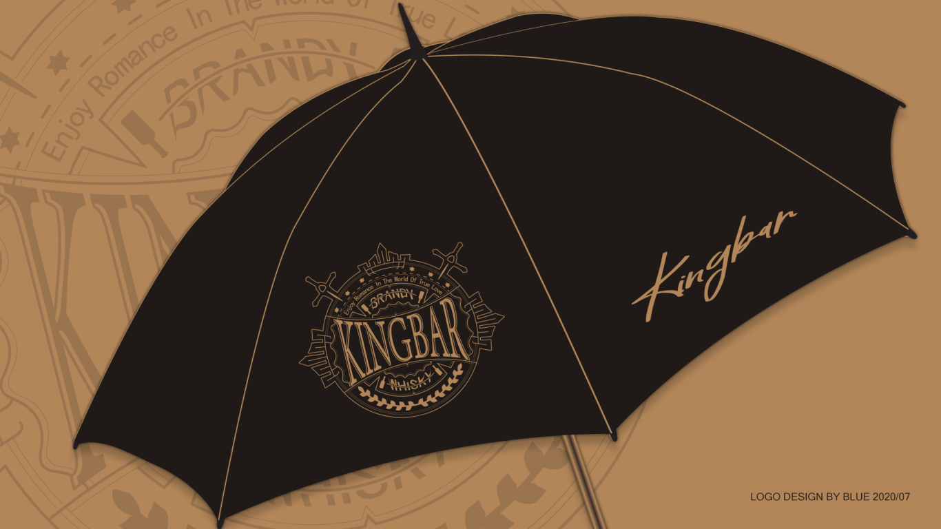 KINGBAR酒吧徽章LOGO+VI设计图8