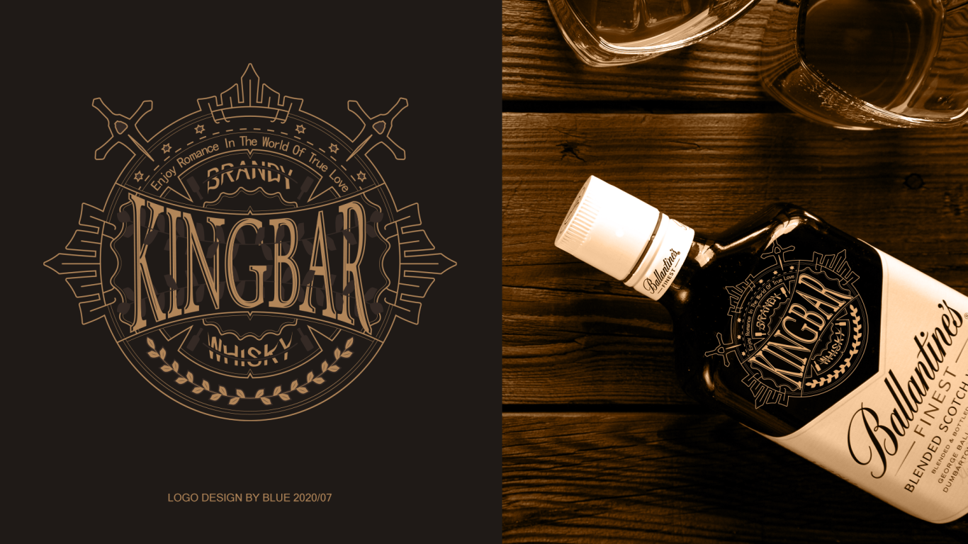 KINGBAR酒吧徽章LOGO+VI设计图6