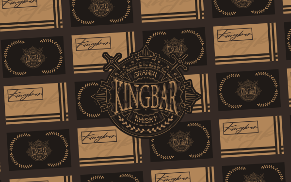 KINGBAR酒吧徽章LOGO+VI设计