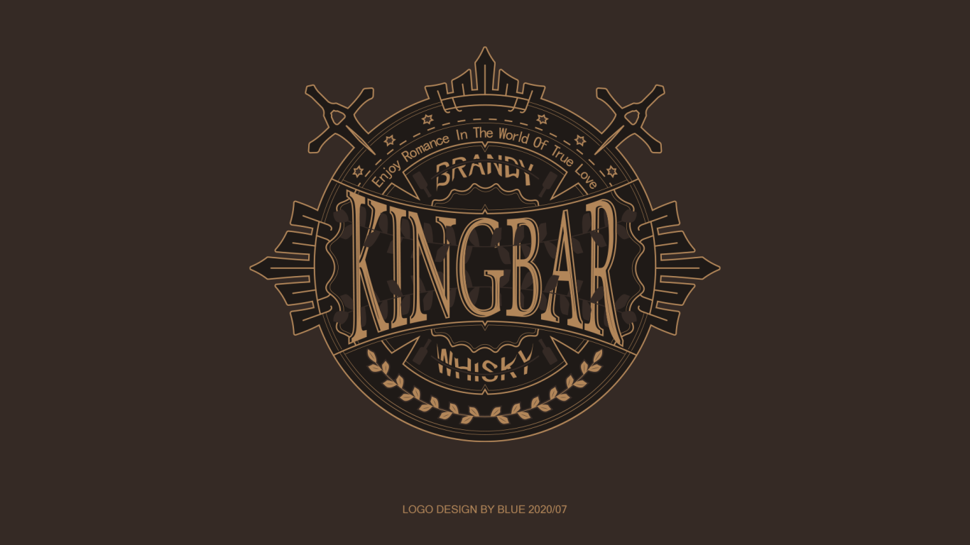 KINGBAR酒吧徽章LOGO+VI设计图10