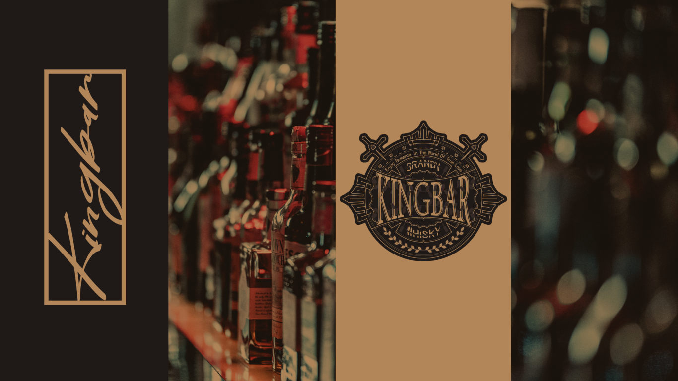 KINGBAR酒吧徽章LOGO+VI设计图2