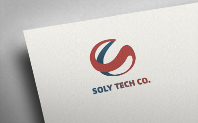 SOLY科技公司LOGO设计