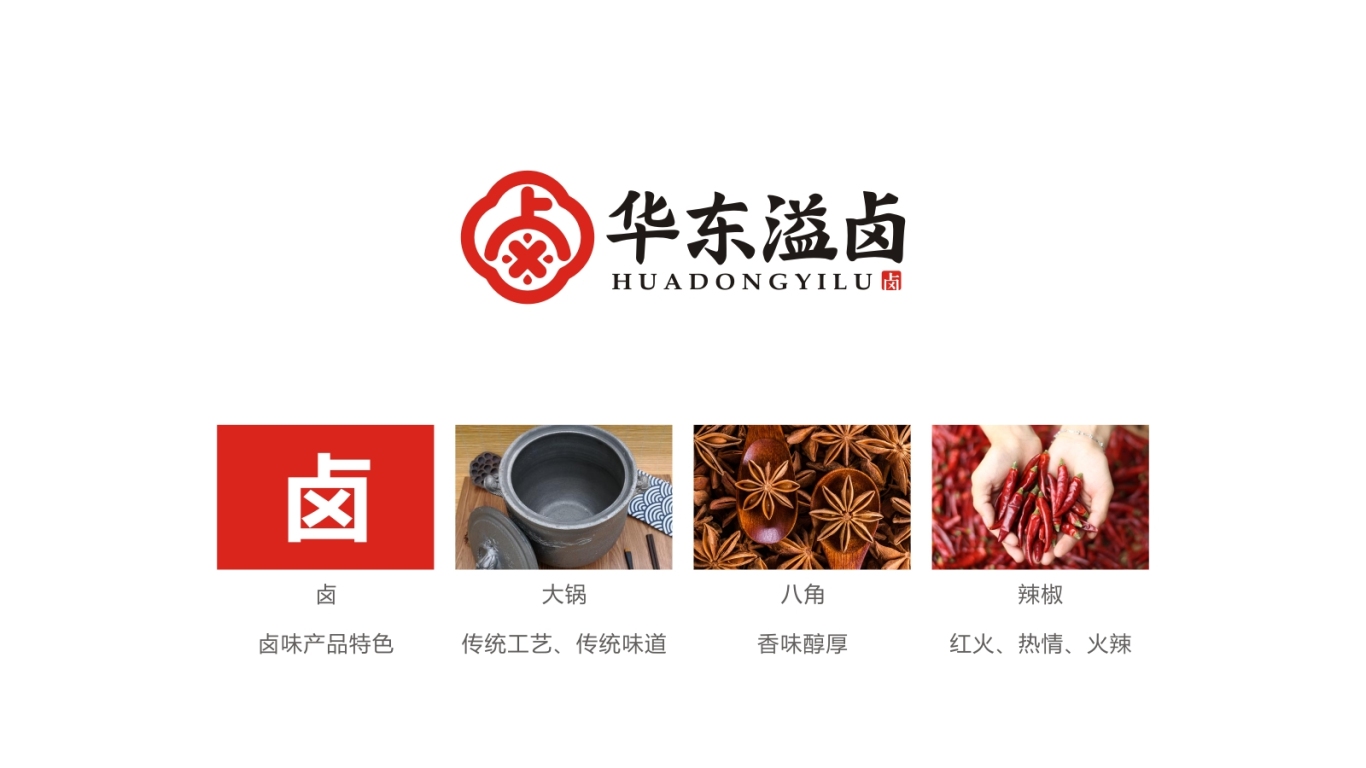 华东溢卤熟食品牌LOGO设计中标图0